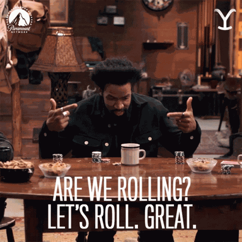 Are We Rolling Lets Roll Great Denim Richards GIF