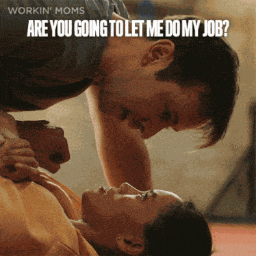 Are You Going To Let Me Do My Job Uh Huh Jenny Matthews GIF