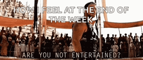 Are You Not Entertained Gladiator GIF