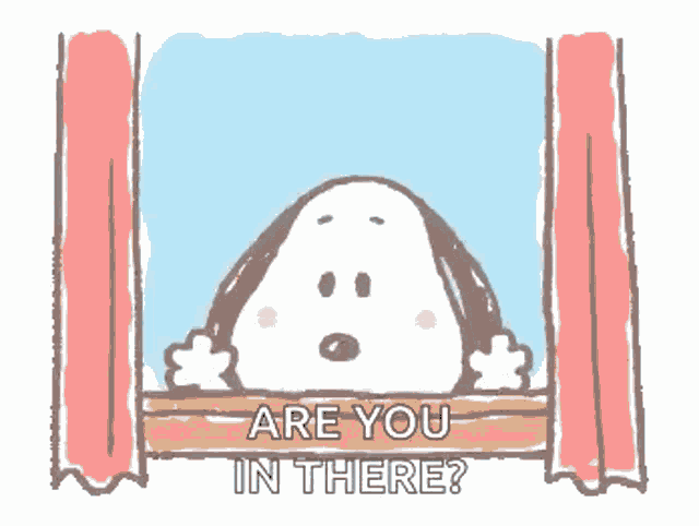 Are You There Snoopy GIF