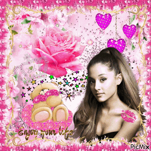 Ariana Grande Pink GIF