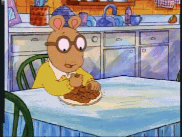 Arthur Snarfs Some Cookies GIF