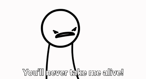 Asdf Movie You'Ll Never Take Me Alive GIF