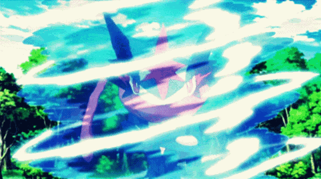 Ash Greninja Water Tornado GIF