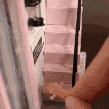 Ask An Axolotl Pink Stairs GIF
