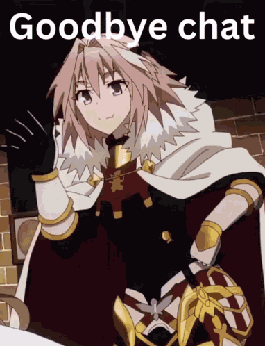 Astolfo Goodbye Chat GIF