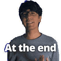 At The End Of The Day Conclusion Sticker