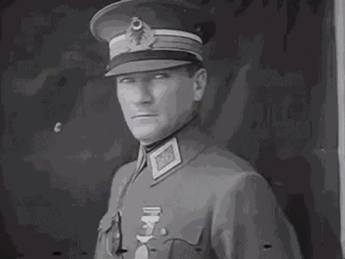 Atatürk Gifleri Black And White GIF