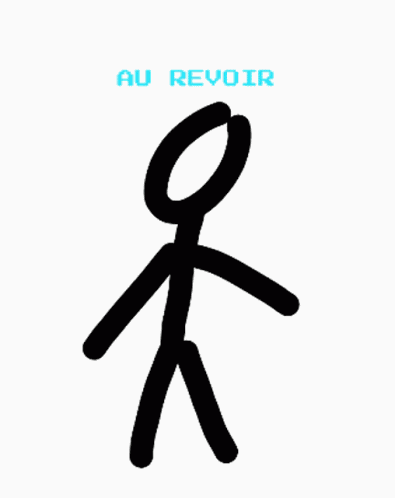 Au Revoir Stickman GIF