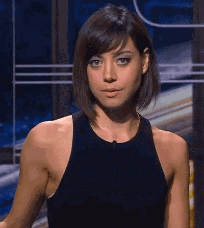 Aubrey Plaza Smile GIF
