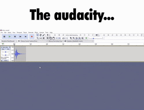 Audacity The Audacity GIF