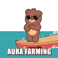Aura Aura Farming Sticker