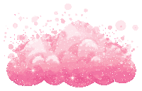 Awan Pink Awan Merah Muda Sticker