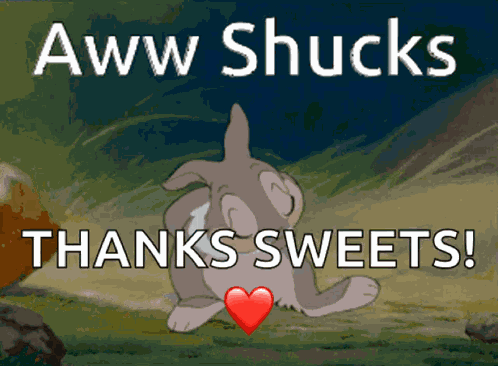 Awe Shucks Thanks Friend GIF