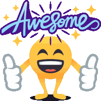 Awesome Smiley Guy Sticker