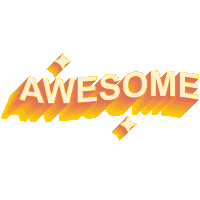 Awesome Terrific Sticker