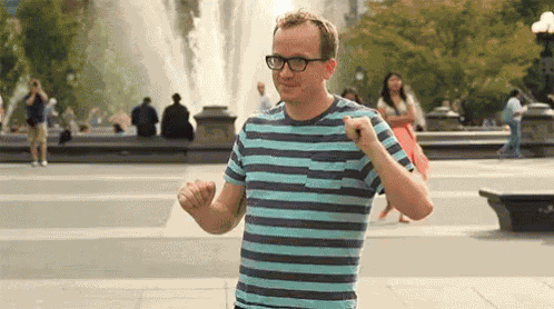 Awkward Chris Gethard Dancing GIF