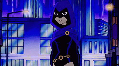 Awkward Hi Raven Titans Raven Titans Hi GIF