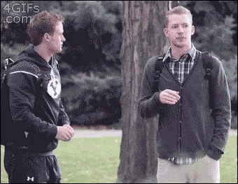 Awkward High Five GIF