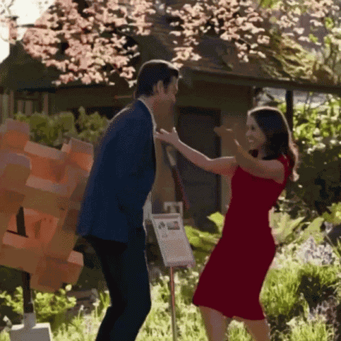 Awkward Hug GIF