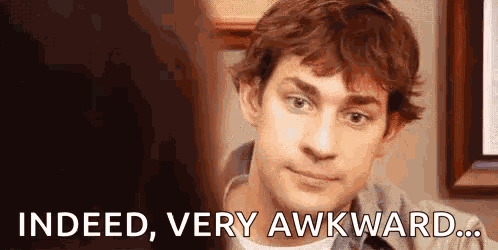 Awkward Jim GIF