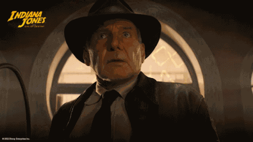 Awkward Look Indiana Jones GIF