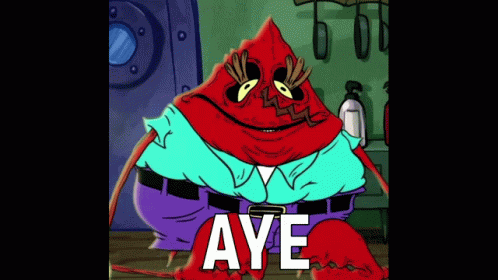 Aye Mr Krabs GIF