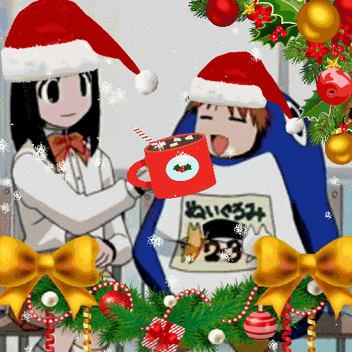 Azumanga Daioh Christmas GIF