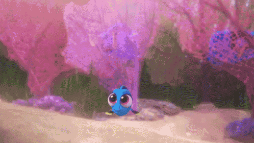 Baby Dory Swimming GIF