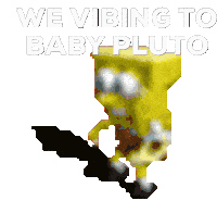 Baby Pluto Vibing Sticker