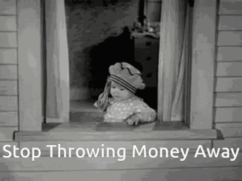 Baby Throwing Money Out Windw GIF