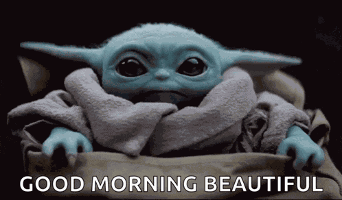Baby Yoda Hi GIF