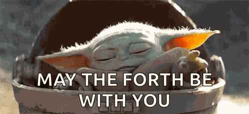 Baby Yoda May The Force Be With You GIF
