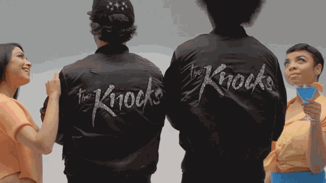 Backs Turned Chilling GIF