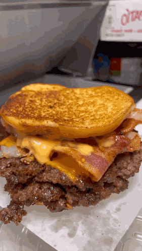 Bacon Triple Cheeseburger Cheeseburger GIF