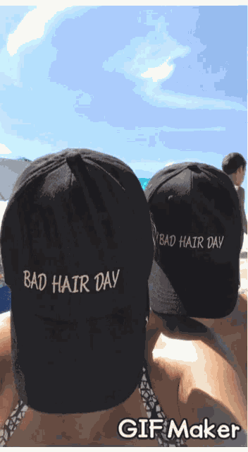 Bad Hair Day Cap GIF