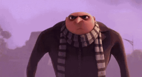 Bad Mood Gru GIF