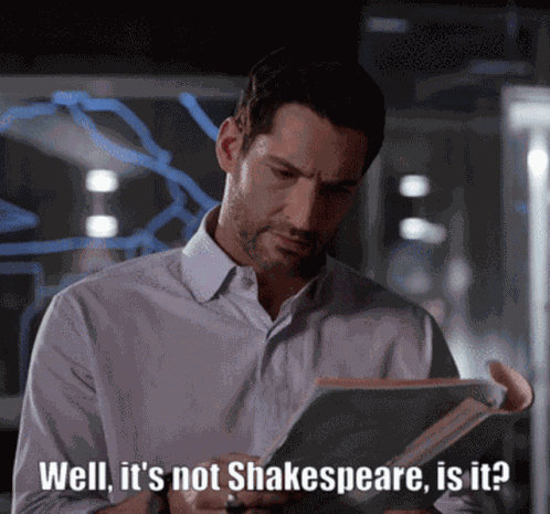 Bad Writing Not Shakespeare GIF