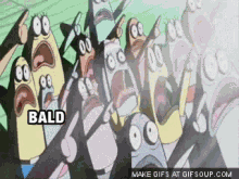 Bald Spongebob GIF