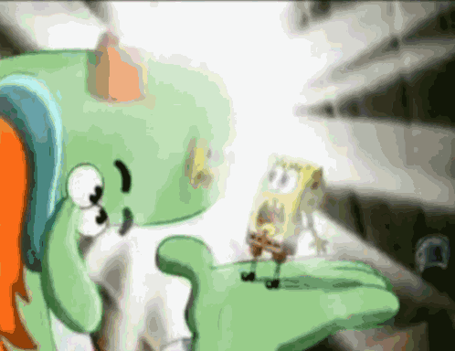 Bald Spongebob GIF