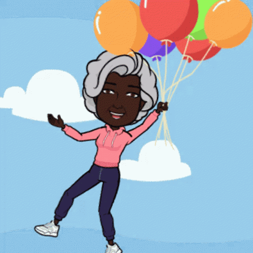 Balloons Floating Away GIF
