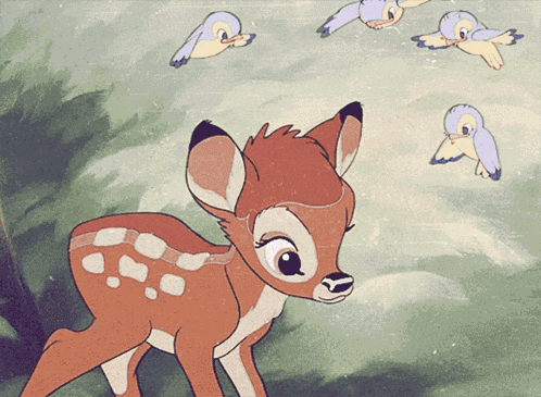 Bambi Birds GIF