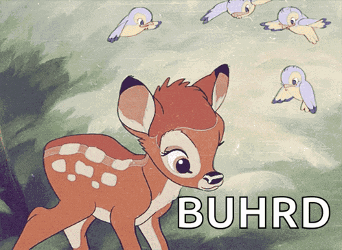 Bambi Birds GIF