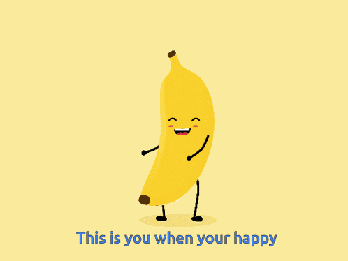 Banana Happy GIF