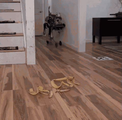 Banana Peel Robot GIF