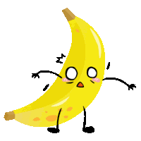 Banana Yellow Sticker