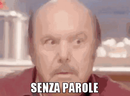 Banfi Lino Banfi Senza Parole Basito Basita Non Ho Parole Shock Scioccato Scioccata GIF