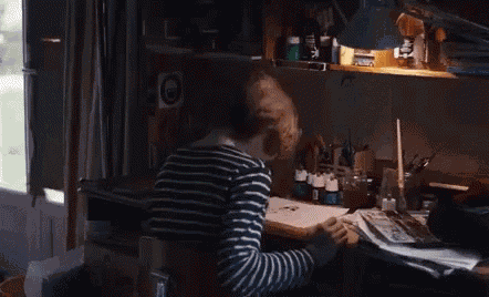 Banging Head Table GIF