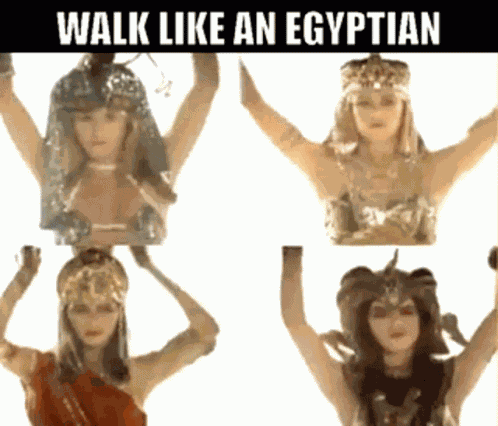 Bangles Walk Like An Egyptian GIF