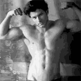 Barechest Flex GIF
